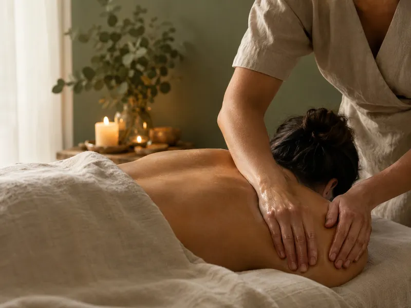 Massagem Padma nas costas e ombros